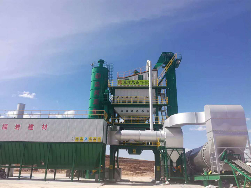 瀛辉装备YH4000型沥青混合料搅拌设备在宁夏一次出料成功
